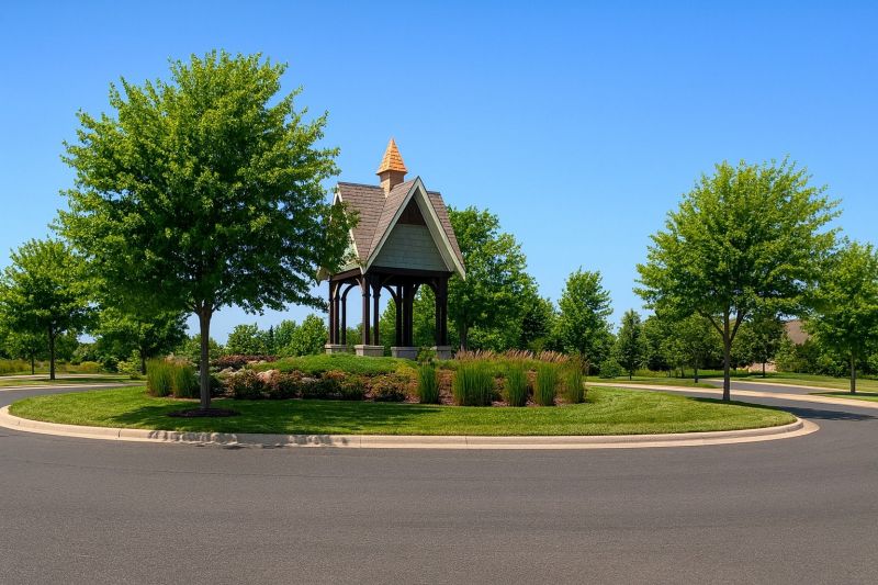 Finished Gazebo with Landscaping